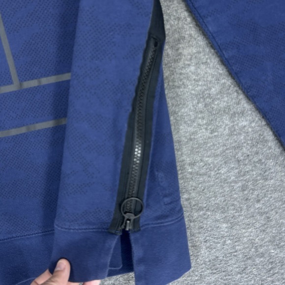 Nike Court Sweatshirt Mens M Blue Fleece Crewneck Pullover Tennis 715242 - Picture 7 of 16